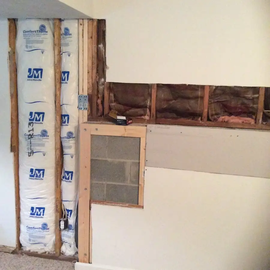 Wall insulation replacement during Odor Removal & Deodorization in Englewood Cliffs
